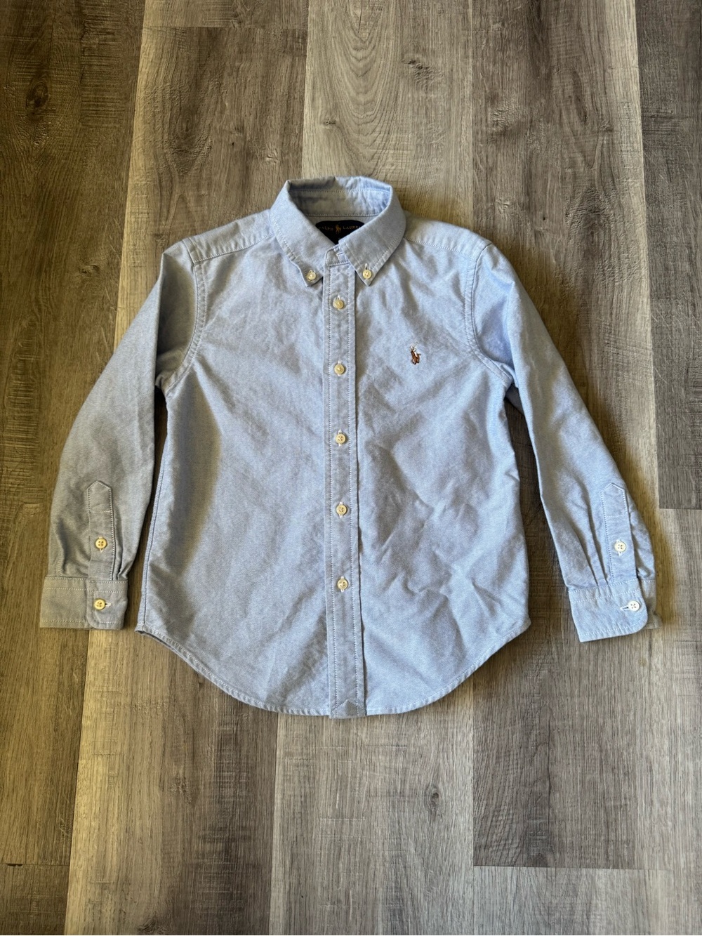 Ralph Lauren Boys Light Blue Oxford Button-Down Shirt
